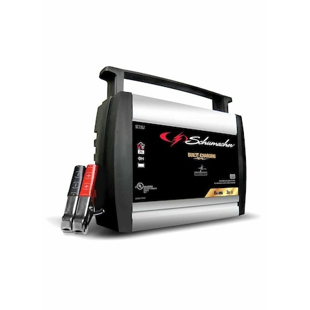 Schumacher Electric Fully Automatic Battery Charger/Maintainer, 6A 6V/12V, Compatible with standard and AGM batteries SC1357